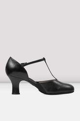 Ladies Split Flex Leather Character Shoes Character Shoes Bloch Adult 4 Black